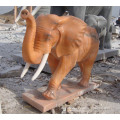 Beautiful hand carved marble elephant statue